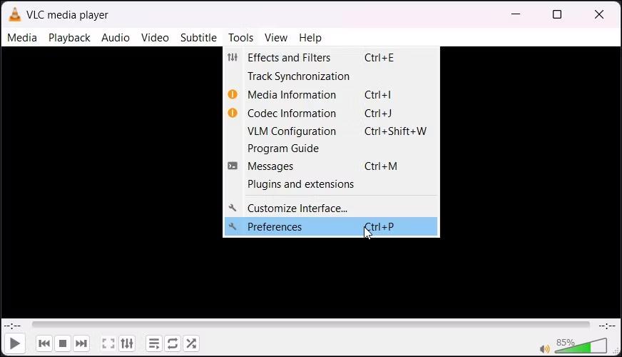 VLC Preferences