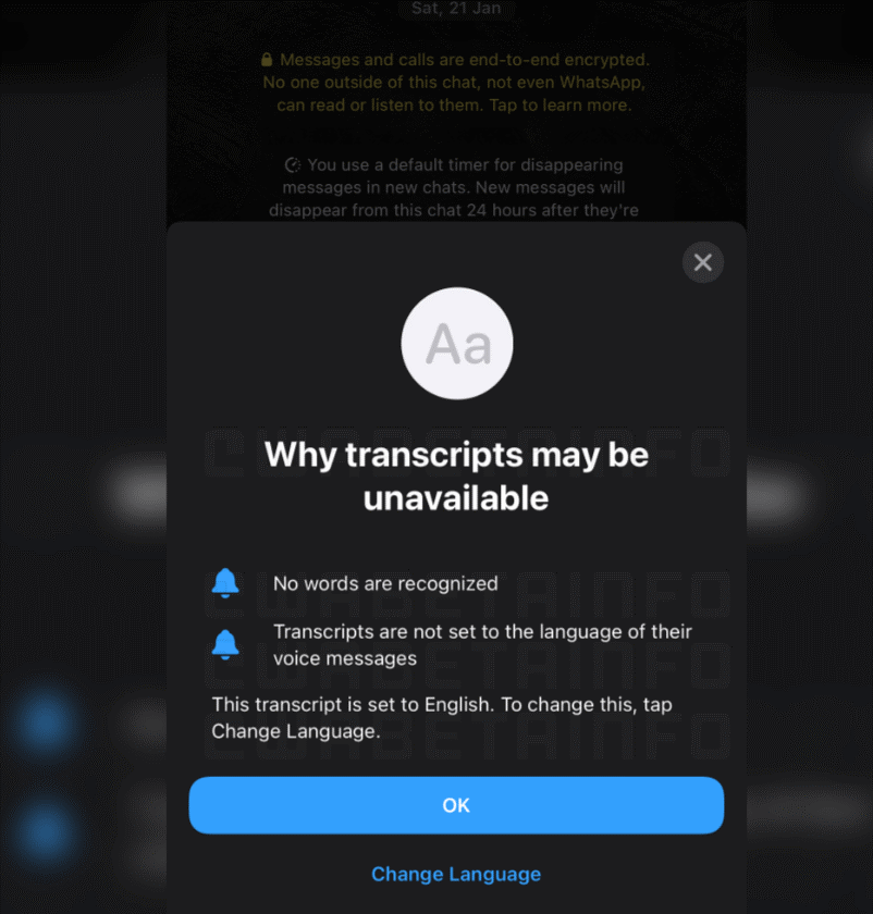 Voice Note Transcription