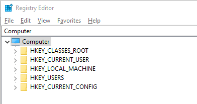 Windows Registry box