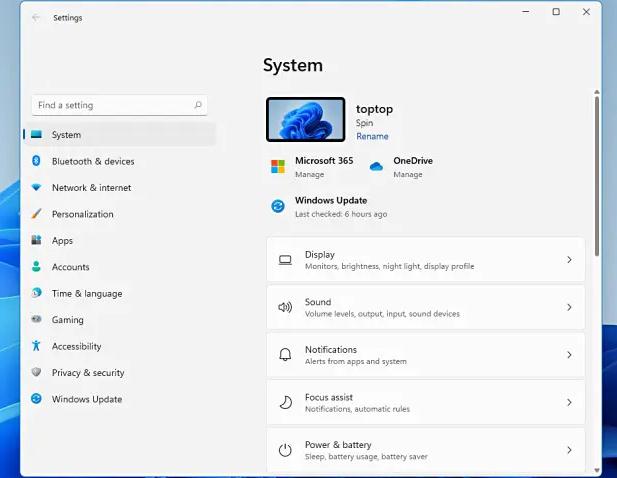 Windows system