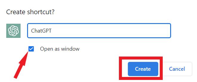 create shortcut