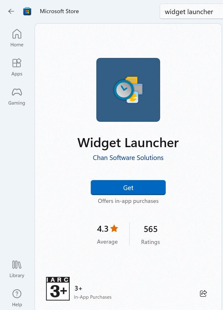 custom widget launcher