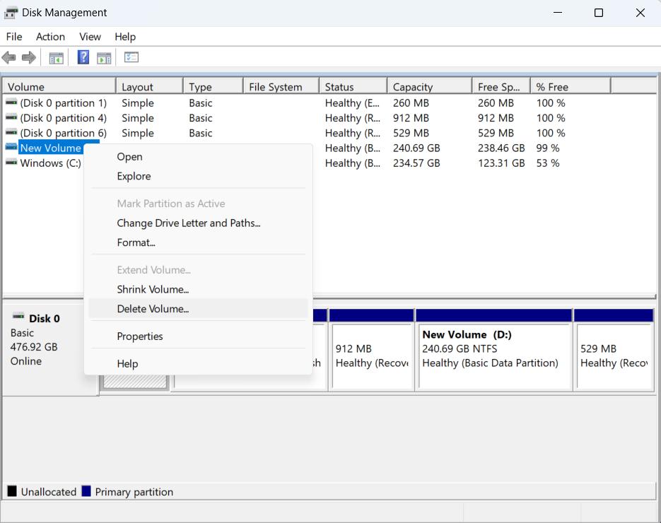 disk management