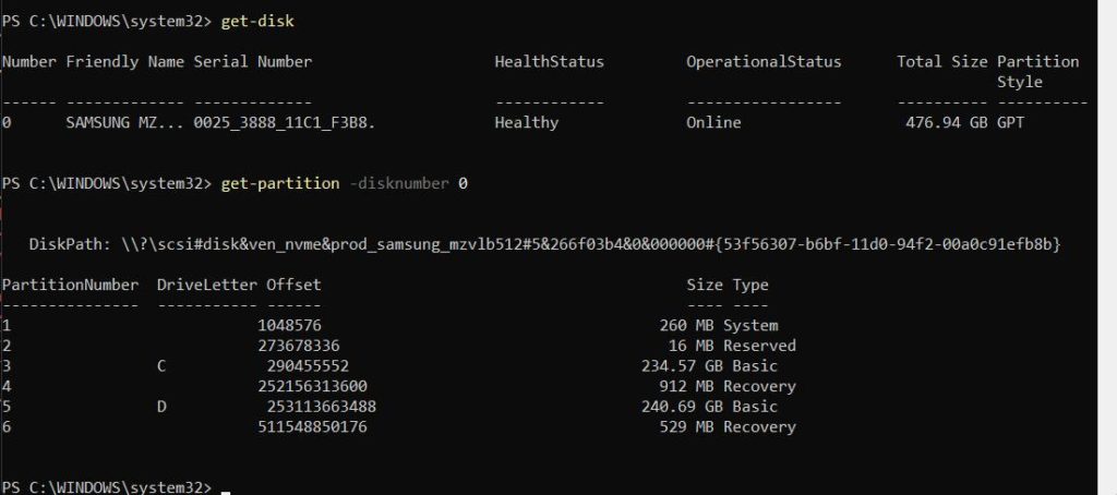 Windows cmd