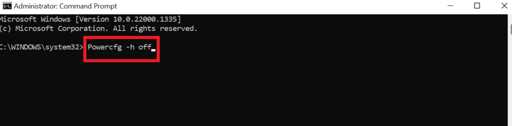 exact command