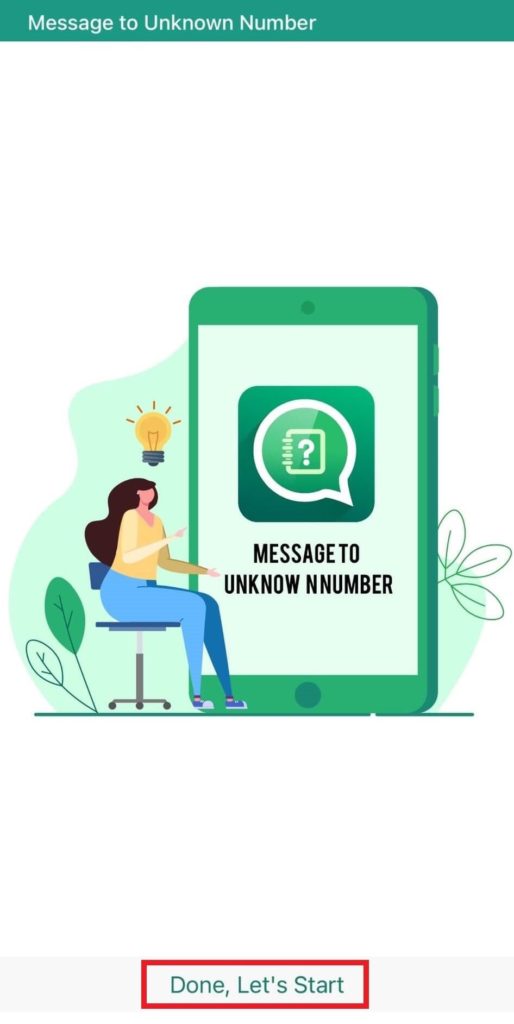 functionality of Message To Unknown Number