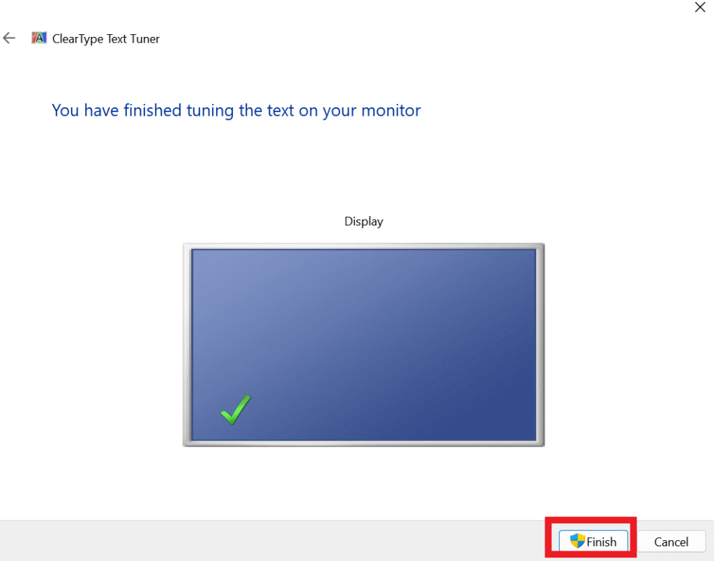 updated text display settings