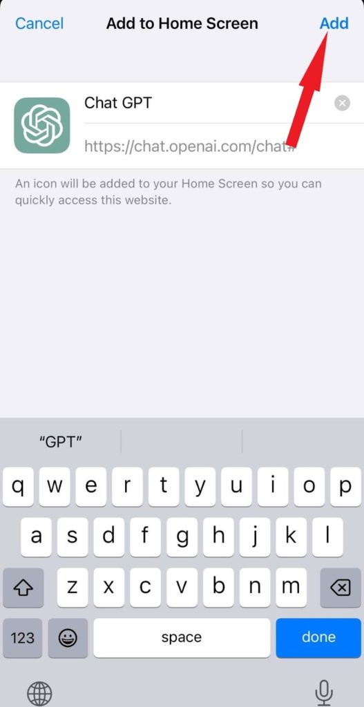 Add chat GPT