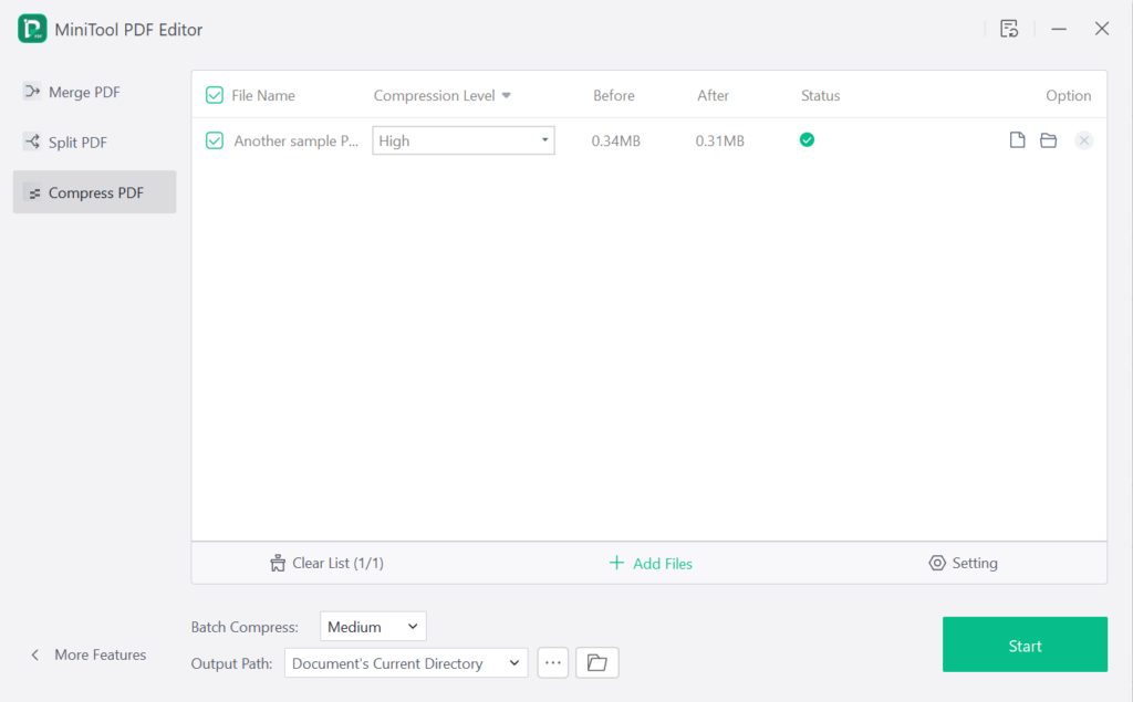 Compress Large PDF Files