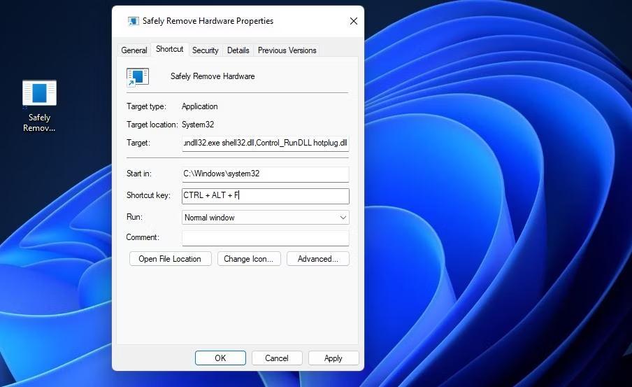 Configure A Hotkey