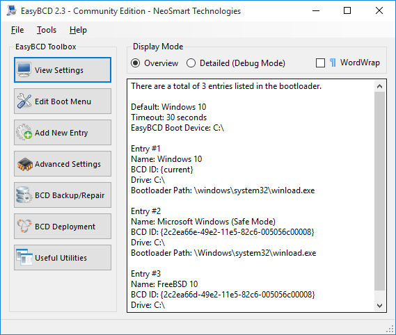 Edit Boot Menu