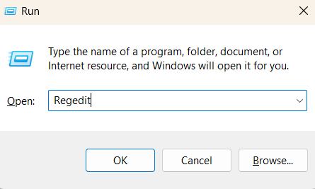 Edit the Registry