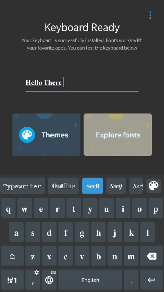 Fonts Keyboard