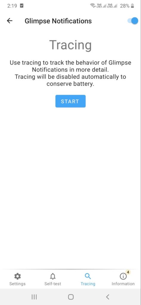 Glimpse Notifications