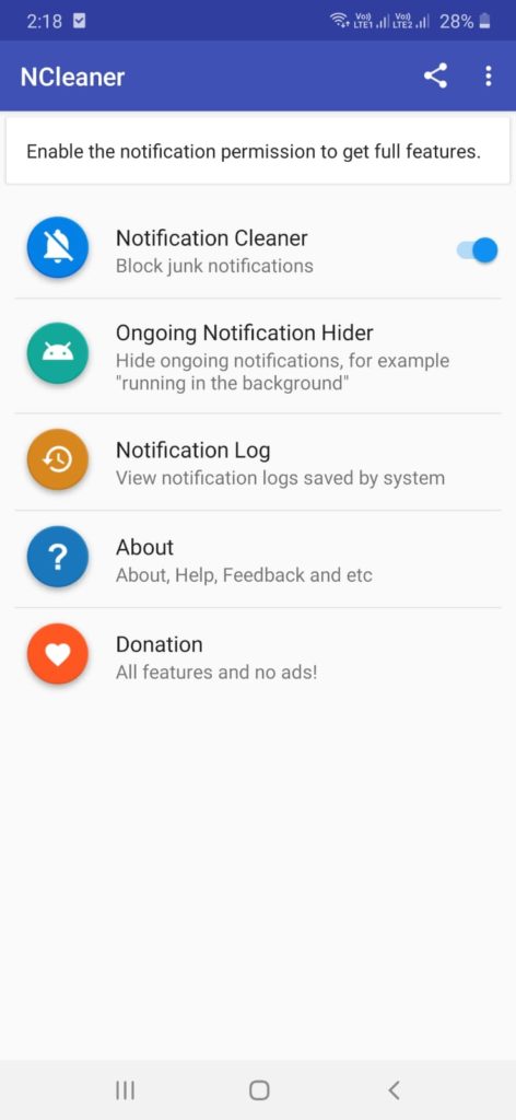 Notification Blocker & Cleaner