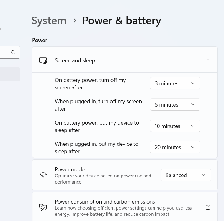 On battery power