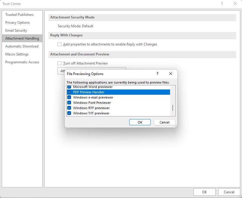 PDF Preview Handler