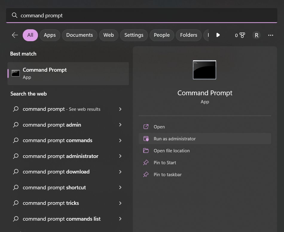 Re-register the Windows DLL Files