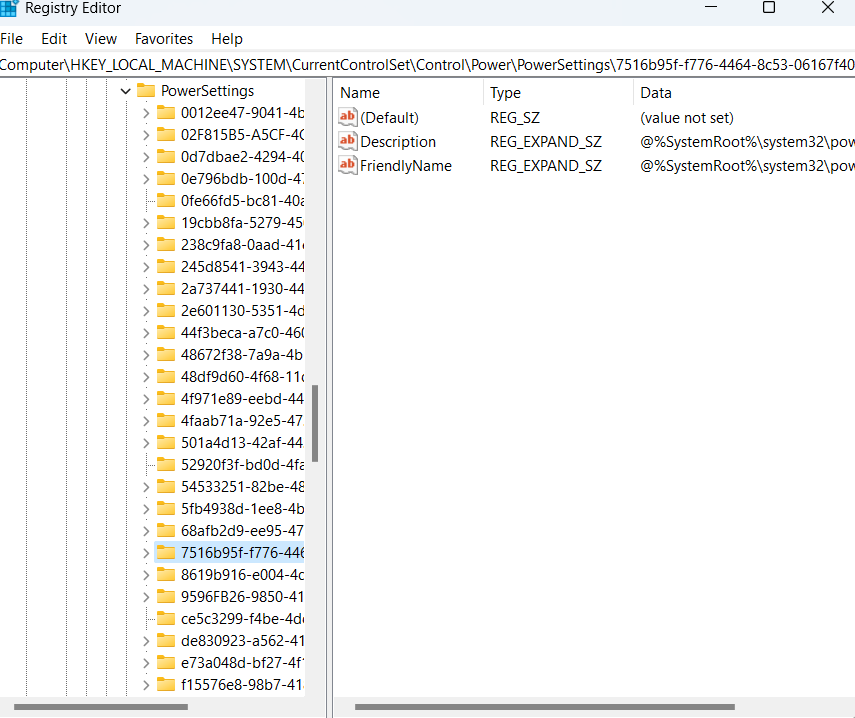 Registry Editor