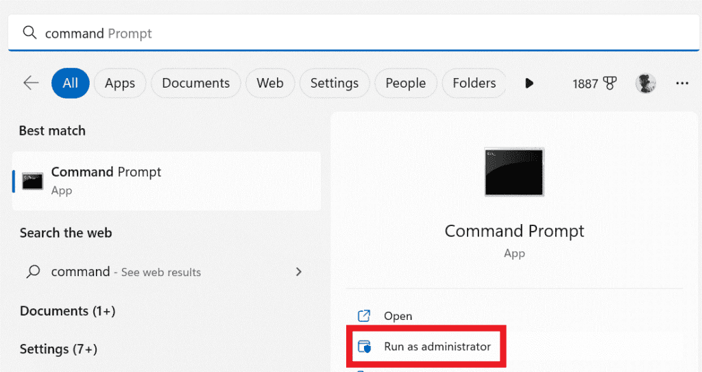 Run as administrator