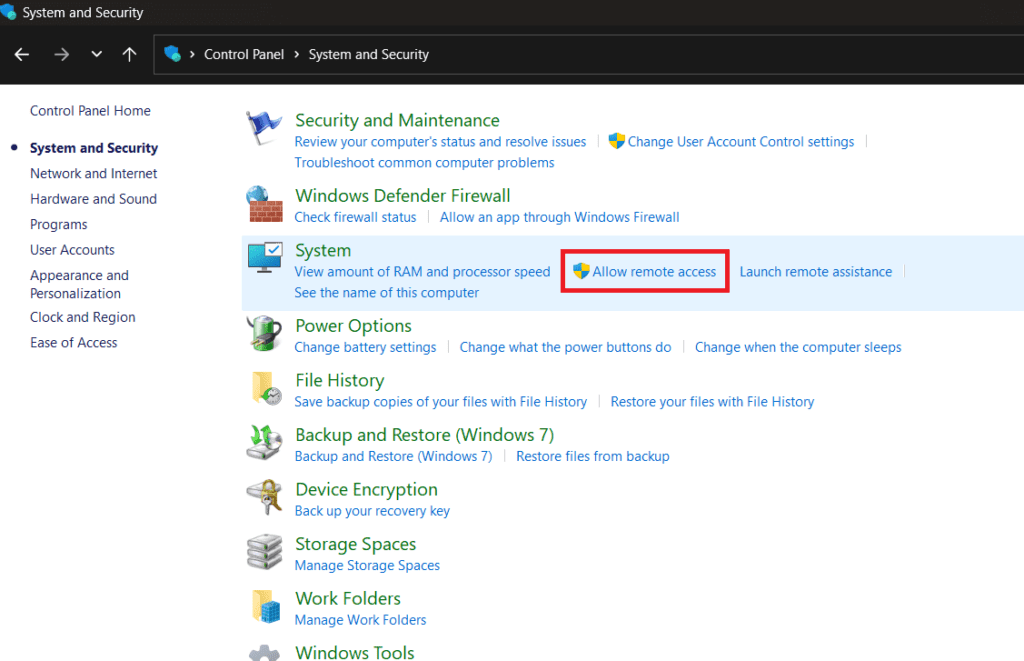 System and Security