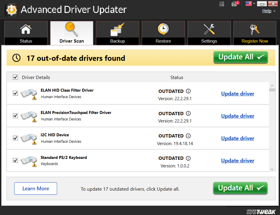 Update driver