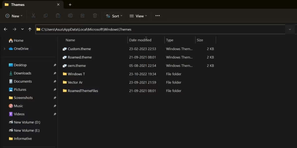 Use The File Explorer