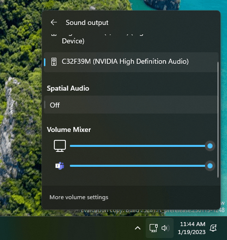 Volume Mixer
