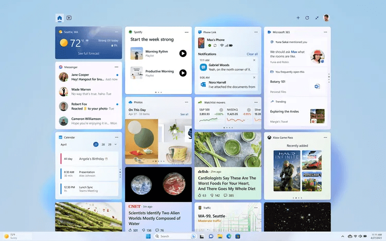 Windows 11 Widgets