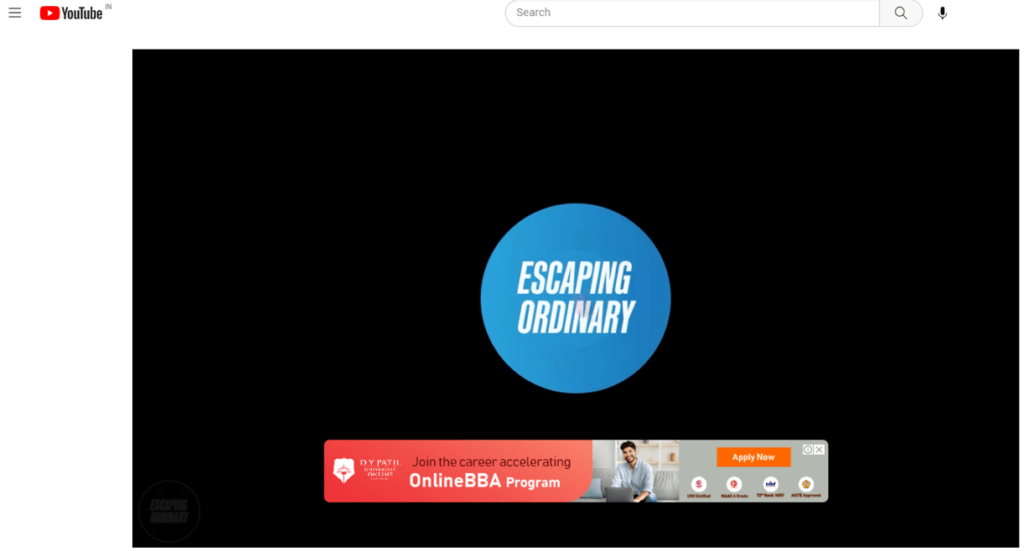 YouTube Overlaying Ads feature