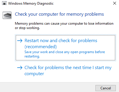 check for problems