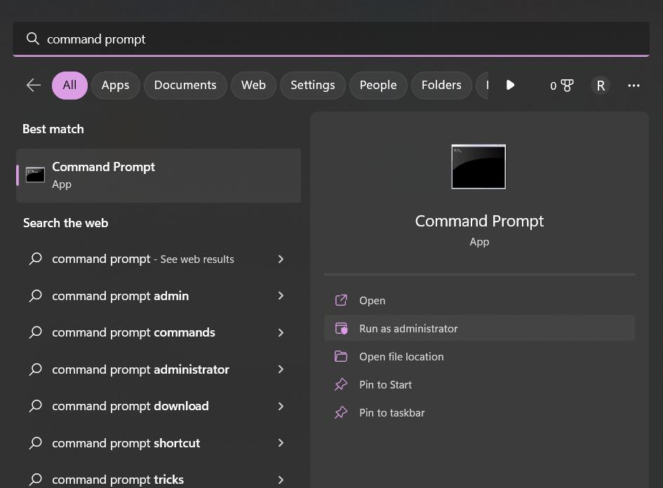 command prompt