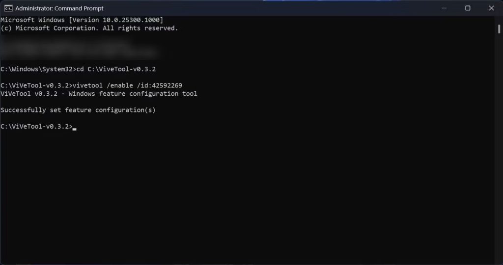 command prompt window