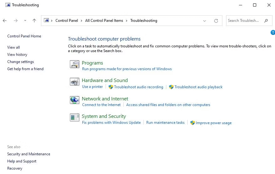 list of troubleshooting tools