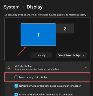 system display