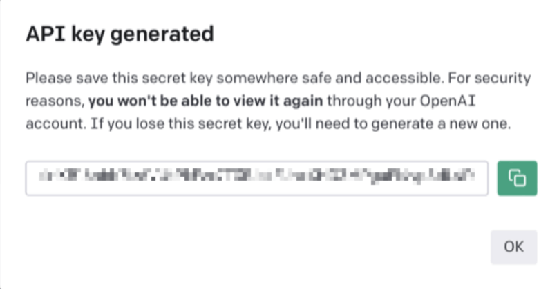 API key