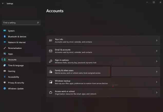 Accounts