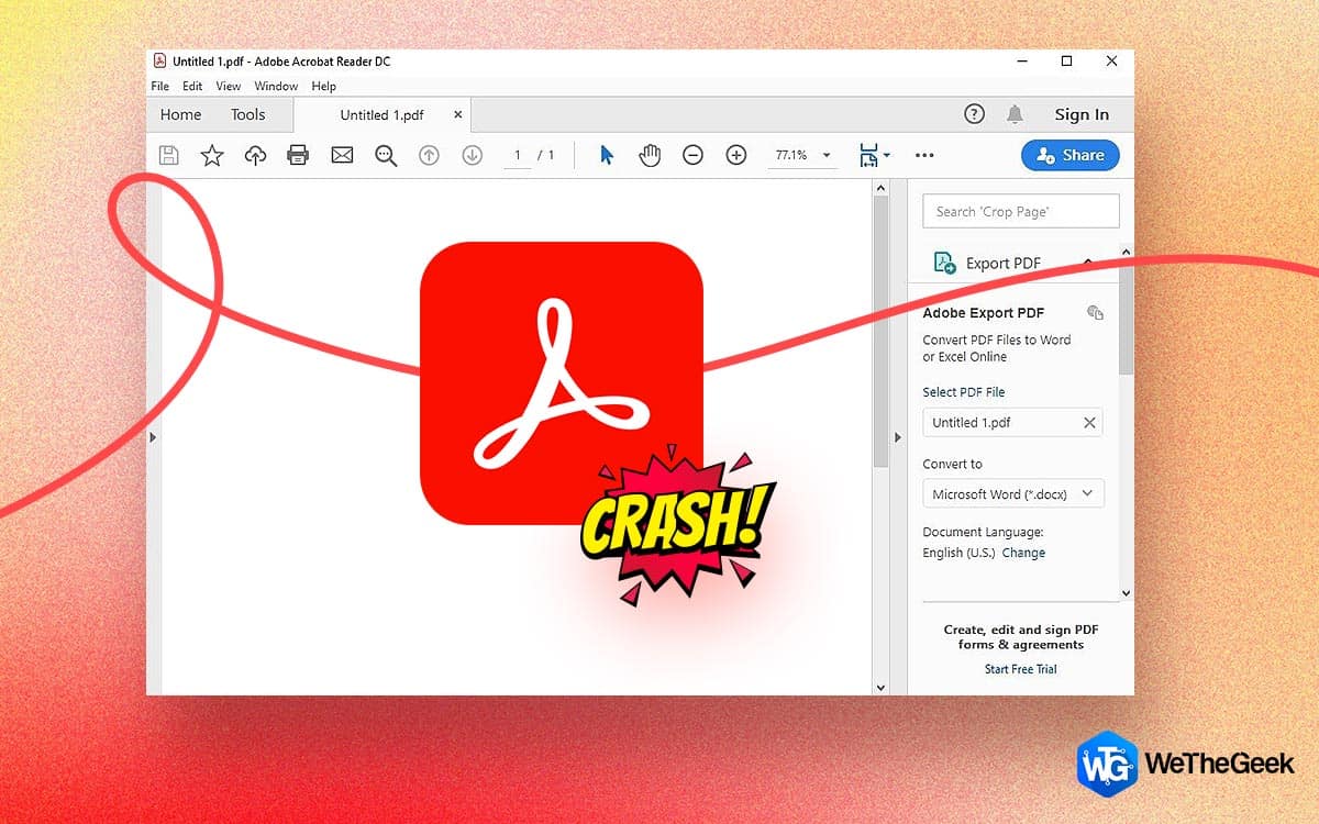 Adobe Reader Keeps Crashing On Windows 11/10 PC, Let’s Fix It!