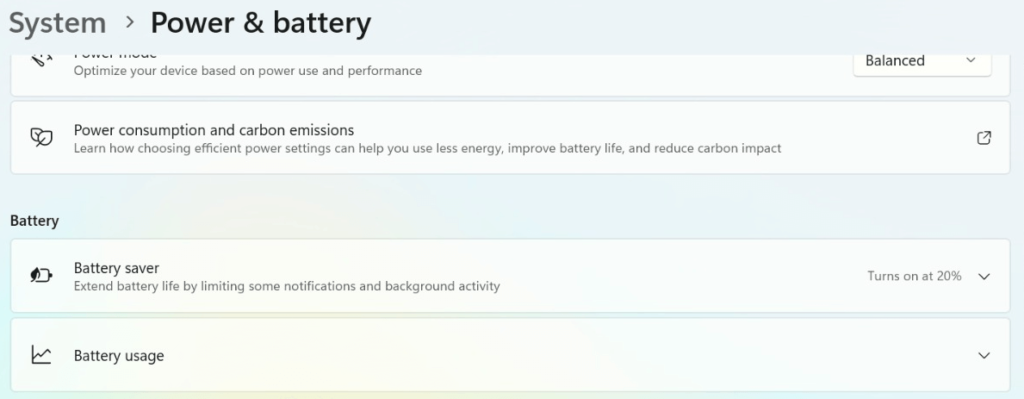 Battery Saver