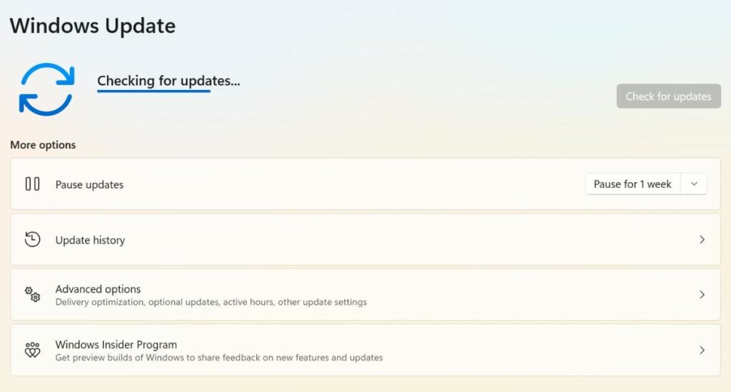 Check For Updates