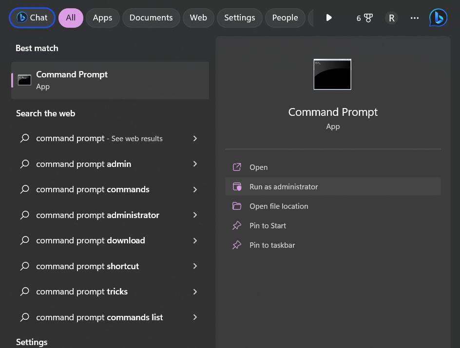 Command Prompt app