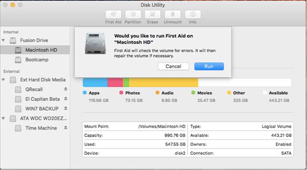 Disk utility