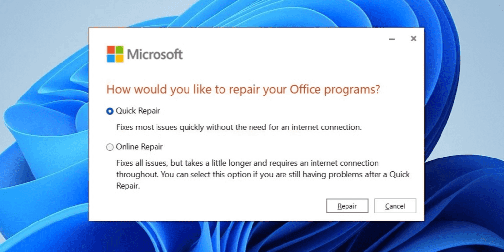 Fix Microsoft Office Suite