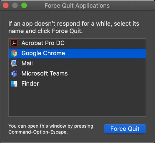 Force Quit Applications
