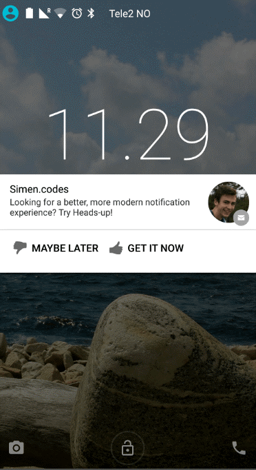 Heads-up Notifications