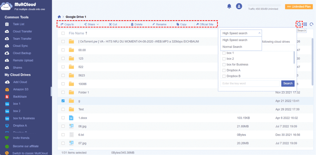 How to Manage Clouds in MultCloud