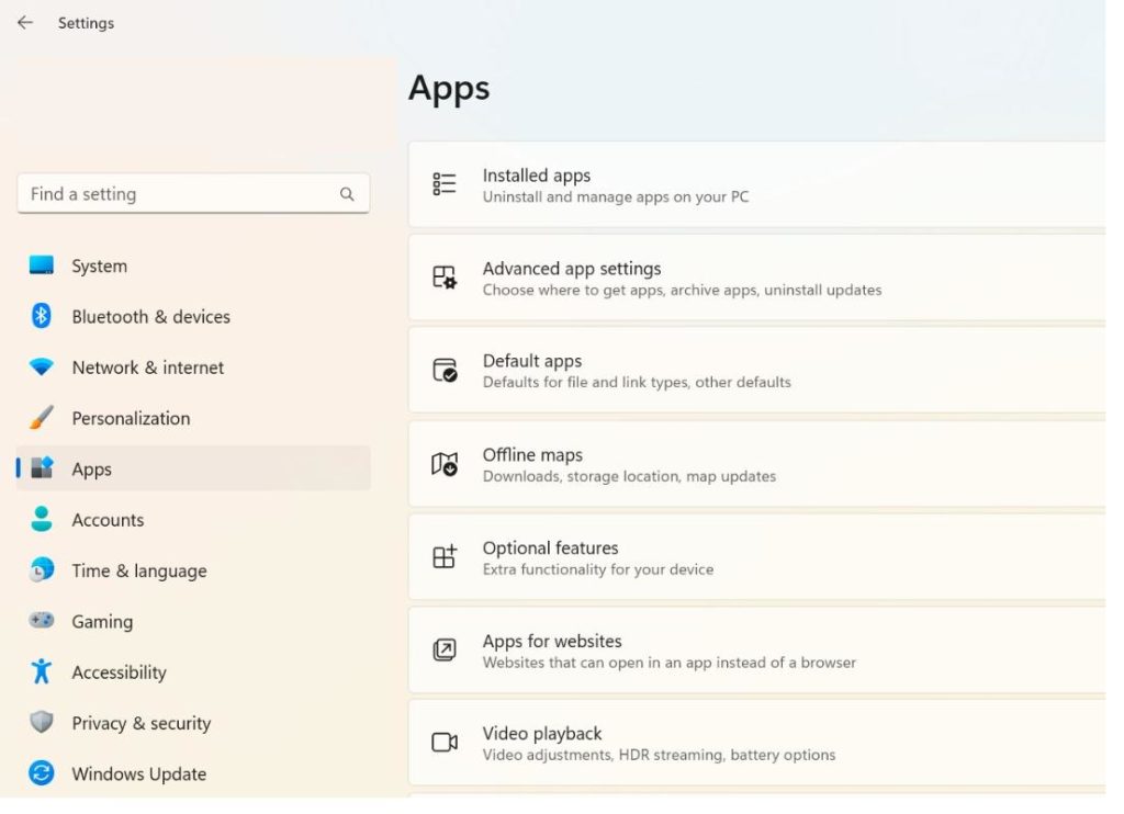 Installed Apps