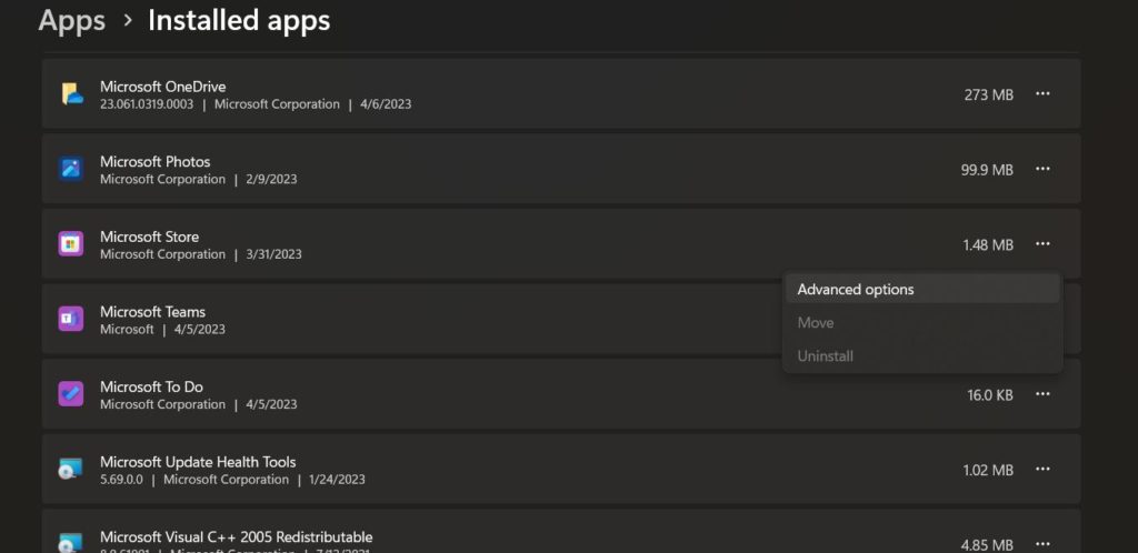 Installed Apps