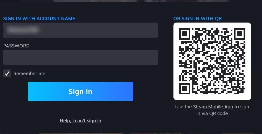Login interface