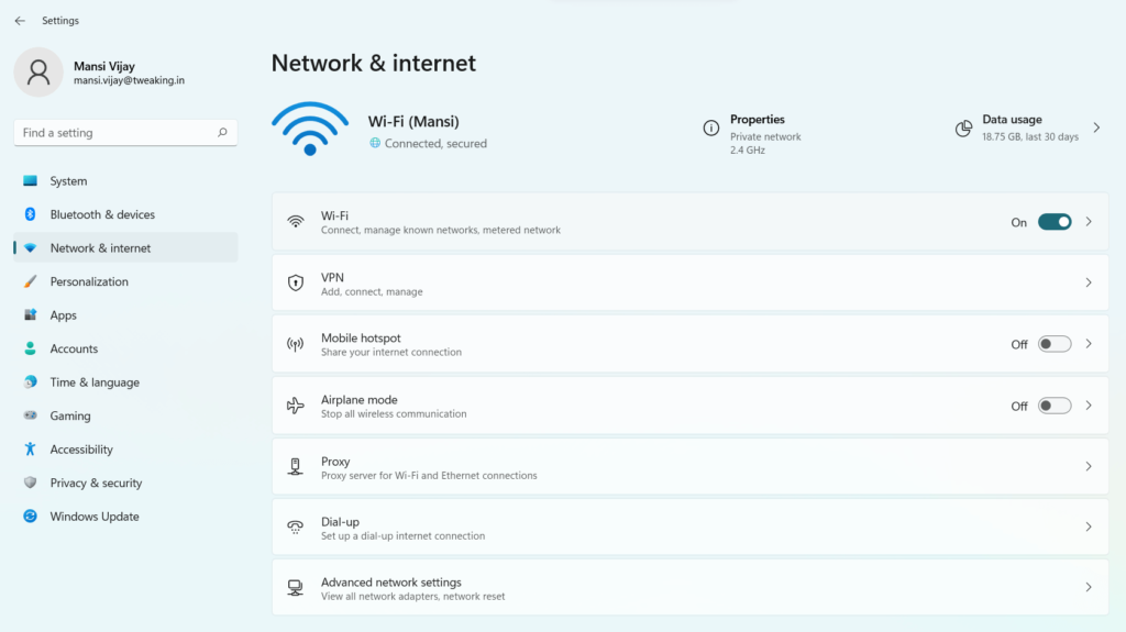 Network & Internet
